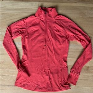 Lululemon Orange Performance Jacket with High Collar